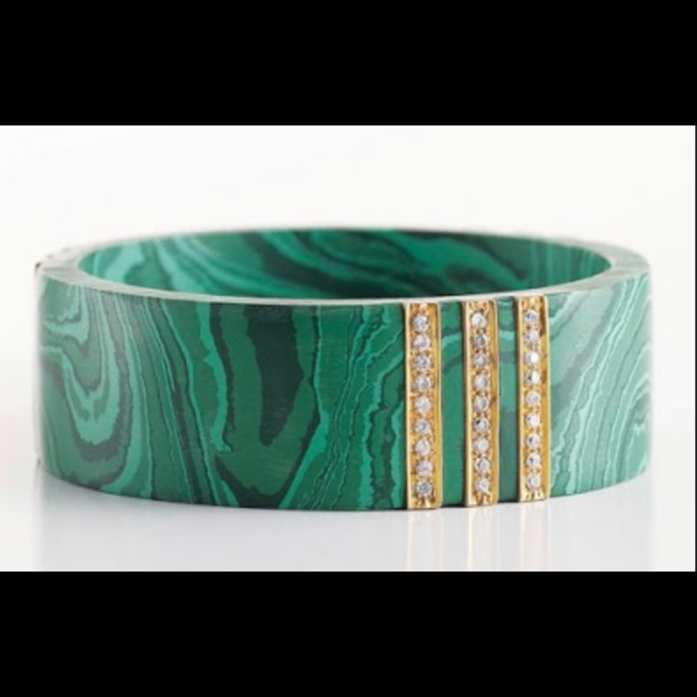 Ishariya Green Lily 3” Bangle